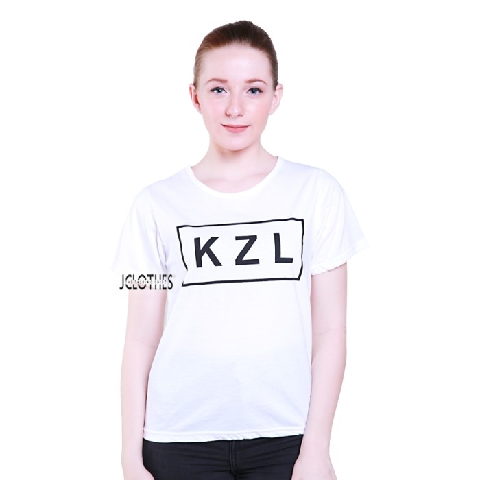 Kaos Wanita / Tumblr Tee Lengan Pendek KZL - Putih