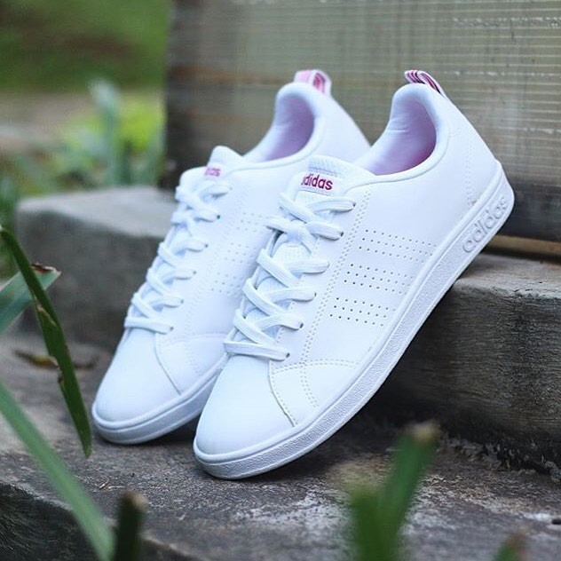 adidas neo advantage clean pink