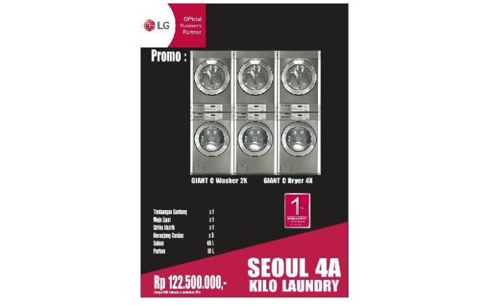 jual paket laundry koin lg quot seoul 4a quot mitra laundry jual paket laundry koin lg quot seoul 4a quot mitra laundry
