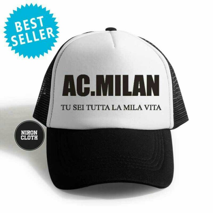 TOPI JARING TRUCKER AC MILAN LC7 - LS