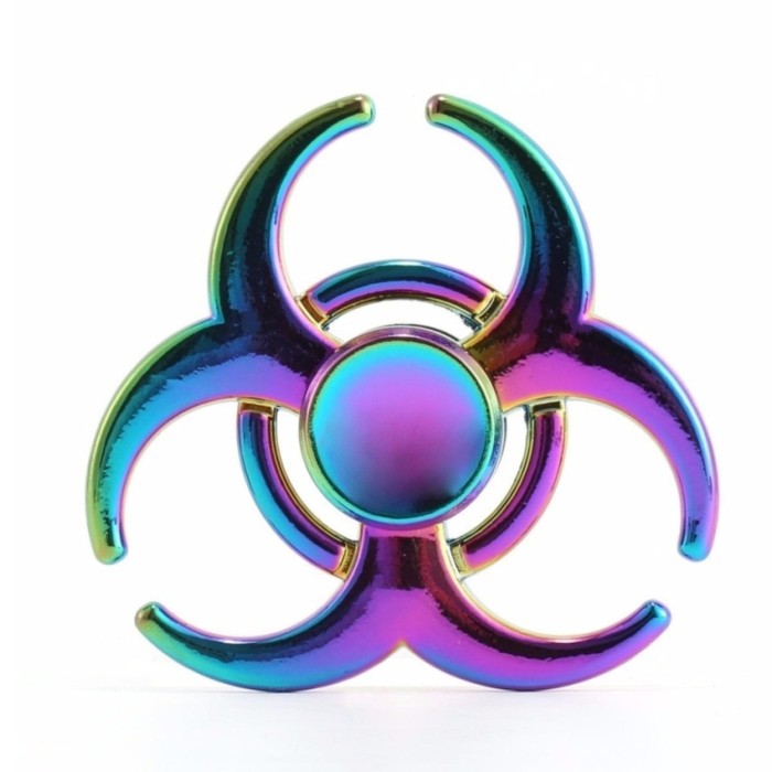 Fidget Spinner Rainbow Virus Infection Colour Aluminium Brass