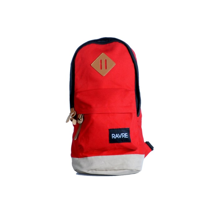 Tas Sling Bag Pria The Capsule Red Cream RAVRE ORIGINALS