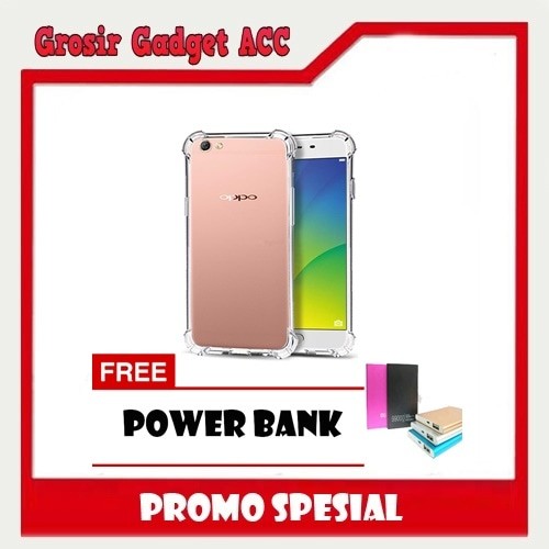Soft case anti crack anti shock Oppo f1 plus/r9 FREE POWER BANK