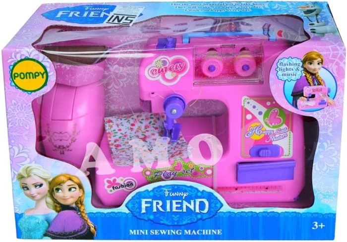 Jual MINI SEWING MACHINE FROZEN - MAINAN MESIN JAHIT ANAK