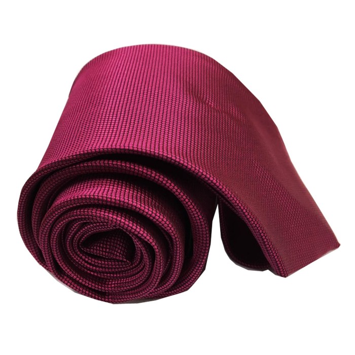 ... M2598 VM Dasi Polos bintik Slim ungu Magenta KODE QE2598