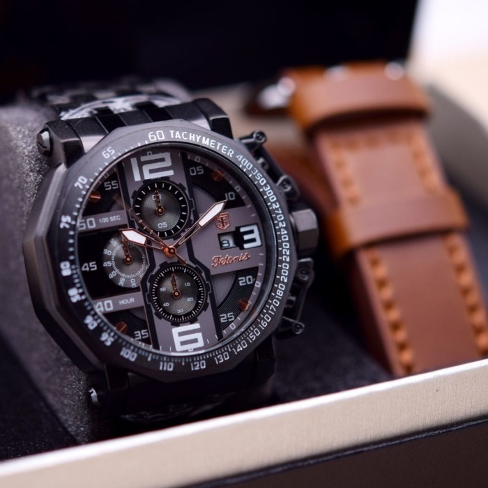 jual jam tangan pria tetonis 6012 rantai set box bonus jual jam tangan pria tetonis 6012 rantai set box bonus