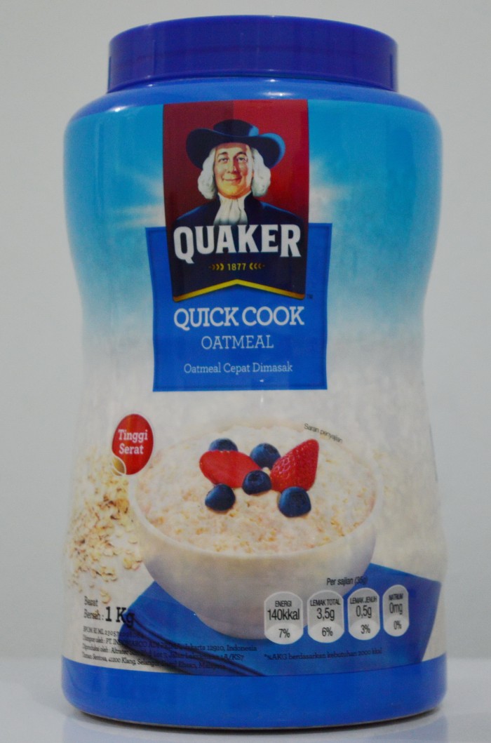 Quaker Quick Cook Oatmeal 1 kg Oatmel Cepat Dimasak - Best Seller