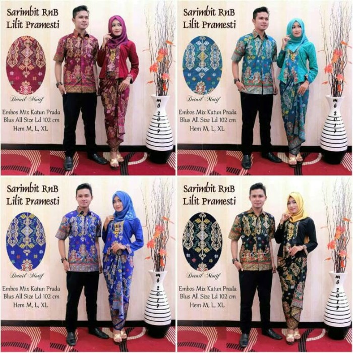 Baju Couple Prada Sarimbit RnB Lilit Pramesti | Batik Seragam Sepasang