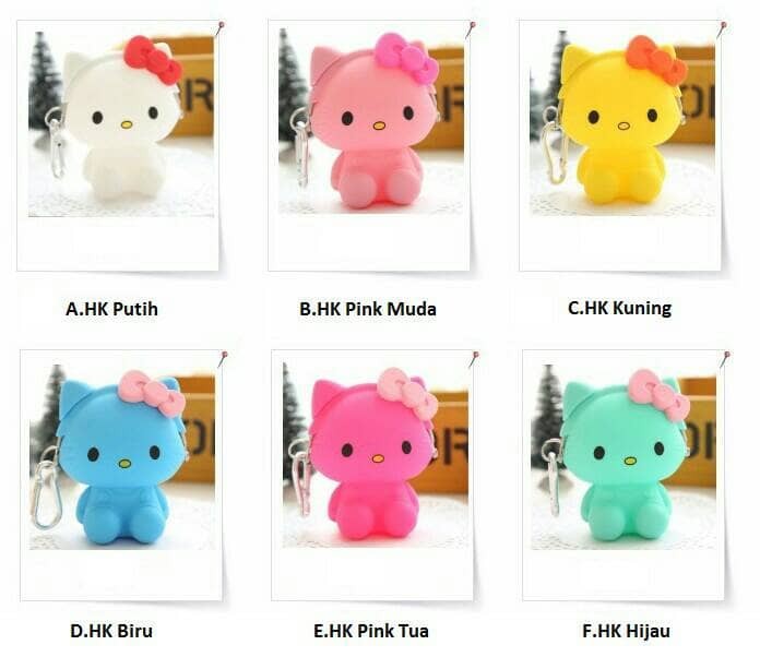 TEMPAT KOIN/UANG RECEH BENTUK HELLO KITTY DENGAN GANTUNGAN- KHM205