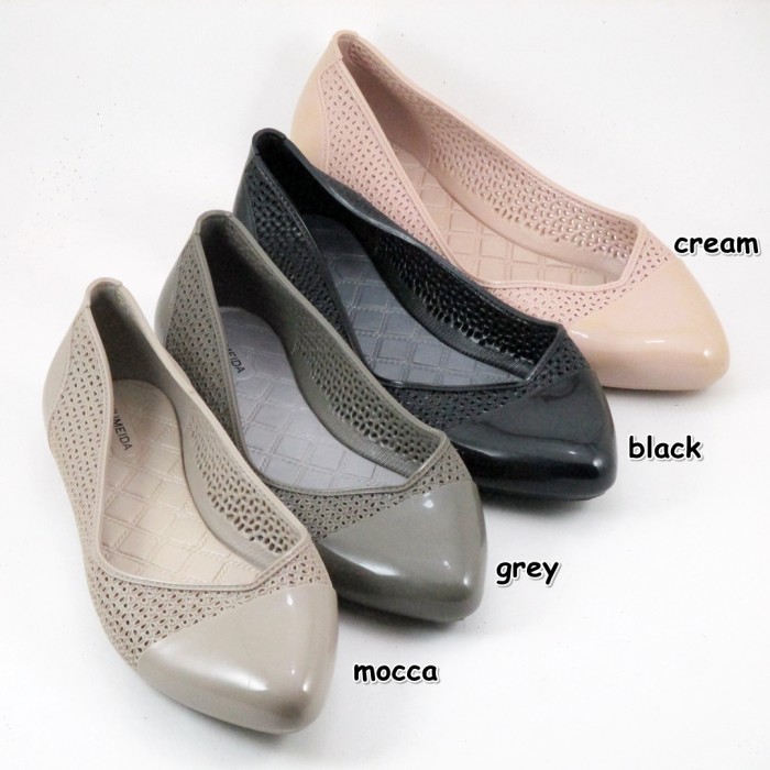 harga Sepatu Flat Shoes Ym7012 - Sepatu Karet Sepatu Wanita Jelly Shoes Tokopedia.com