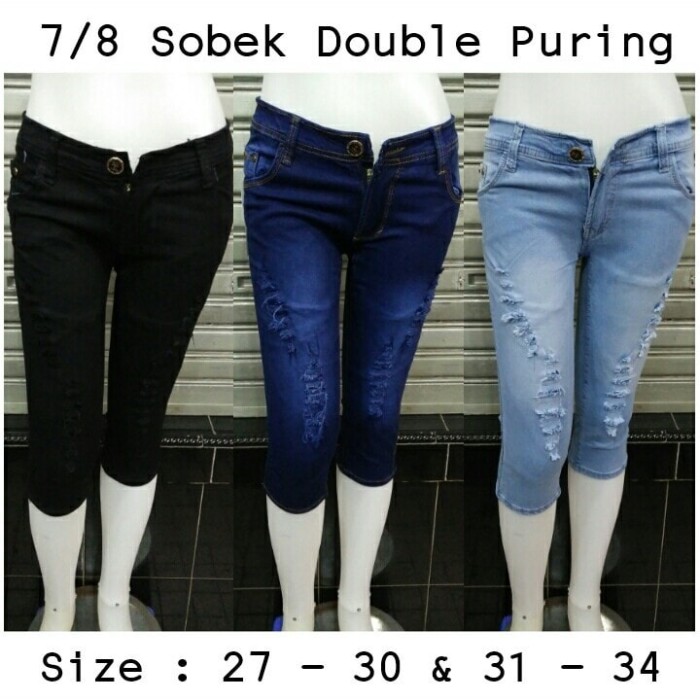 Skinny Jeans Wanita Celana Wanita Terbaru elevenia Source · CELANA JEANS CEWEK PRADA 7 8 SOBEK