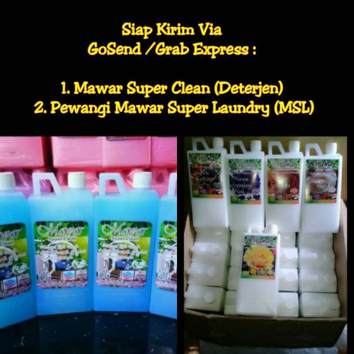 PAKET PEWANGI & DETERJEN MAWAR SUPER LAUNDRY (MSL .