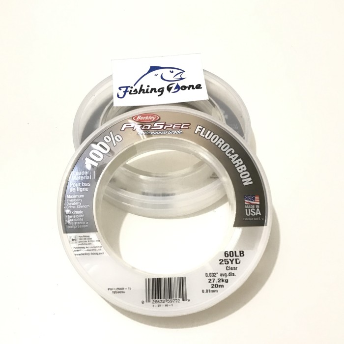 Berkely ProSpec Flulrocarbon 80LB 25YD Clear Leader
