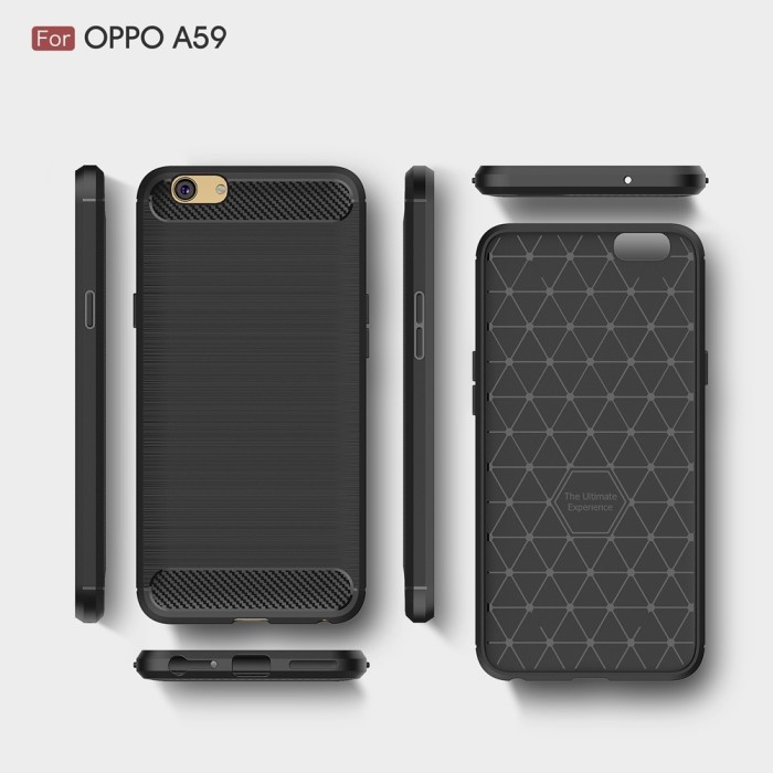 Hard Soft Case Oppo F1s A59 Casing HP IPAKY Carbon Armor Silikon Cover .