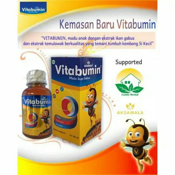 VITABUMIN / Madu Anak Vitabumin Ekstrak Minyak Ikan Gabus .
