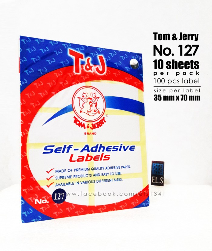 Ukuran Label Tom And Jerry 121