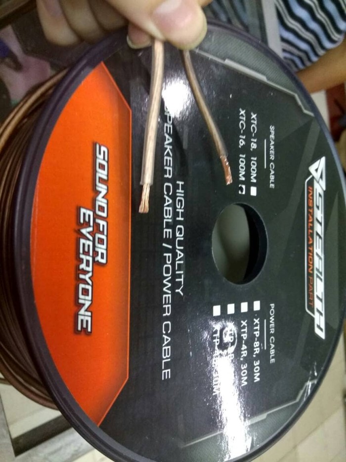 jual kabel speaker stealth 16 awg coaxial split jual kabel speaker stealth 16 awg coaxial split