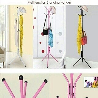 Stand Hanger / Gantungan Tiang Berdiri / Hanger gantungan baju - Putih
