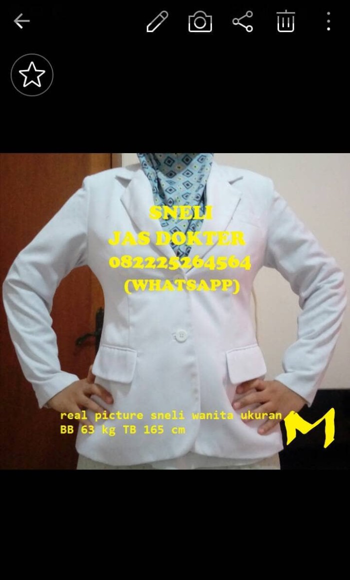 jual jas dokter wanita merk dua saudara lengan panjang jual jas dokter wanita merk dua saudara lengan panjang
