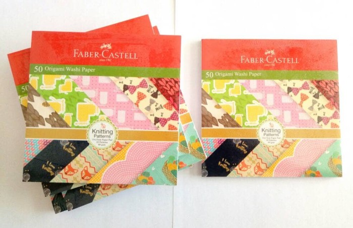 Kertas Origami Washi Faber-Castell - 15 x 15 cm