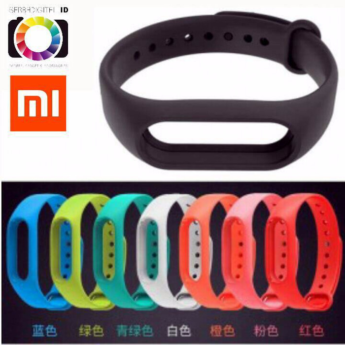 Strap Gelang TPU Replacement Xiaomi Mi Band 2 LCD Oled Black