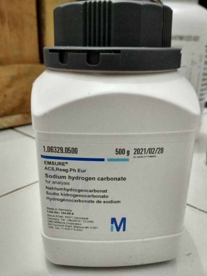 Jual SODIUM HYDROGEN CARBONATE GR 500 G/MERCK 1.06329.0500 Jakarta