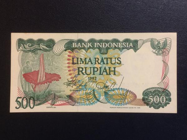 Jual 500 Bunga Bangkai 1982 Uang Kuno Indonesia Koleksi