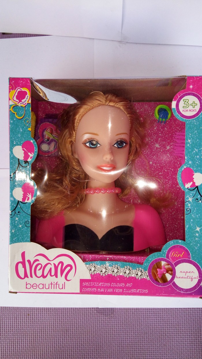 Jual MAINAN BONEKA SALON DREAM BEAUTIFUL KEPALA BONEKA BARBIE MAG