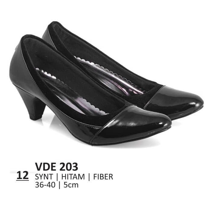 Sepatu Heels / Formal / Pantofel Wanita hitam Everflow VDE 203 murah