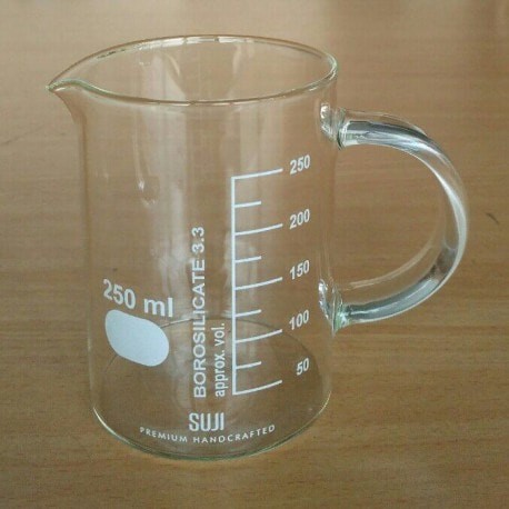 Jual SUJI Glass Measuring Jug 250 ml-Cangkir Gelas Kaca