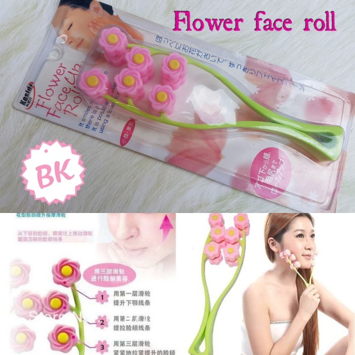 FLOWER FACE UP / ALAT PIJAT WAJAH / FLOWER FACE UP ROLLER