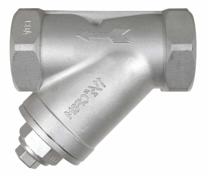 Y Strainer Valve Drat Stainless Steel 316 4 Inch