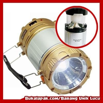 Lampu Camping / Emergency Senter LED/ Lentera Tarik Solar + Power BanK