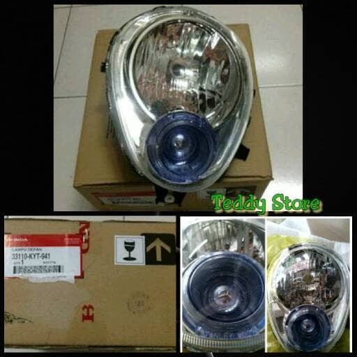 Lampu Depan Reflektor Headlight Honda Scoopy Karbu Karburator Old Ori