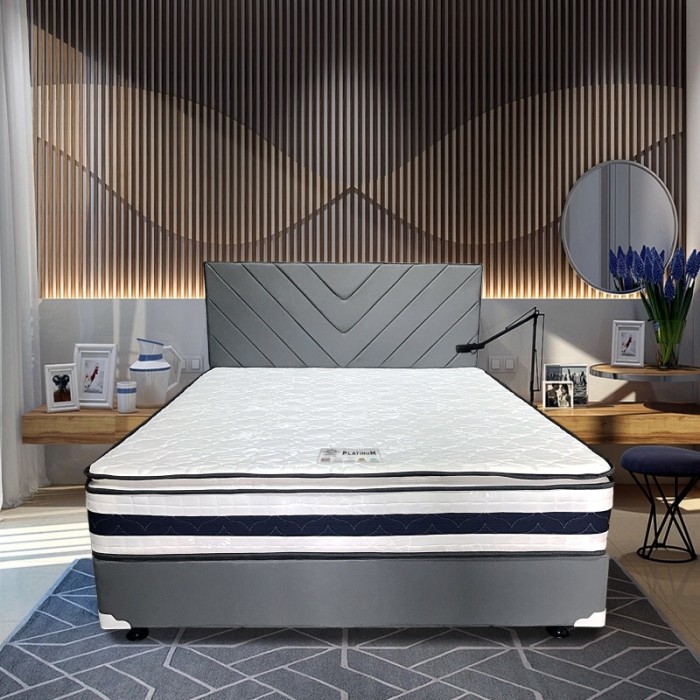 Best Winchester Platinum Pillowtop Springbed Fullset 160x200 - Abu abu