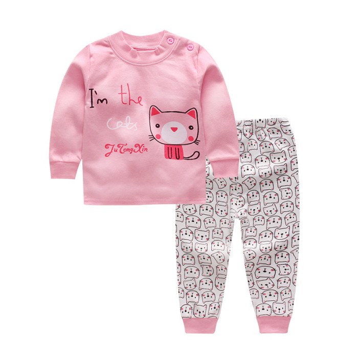 jual setelan tidur anak perempuan motif small cat b3170 babyhoki jual setelan tidur anak perempuan motif small cat b3170 babyhoki