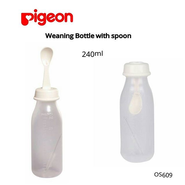 weaning bottle with spoon