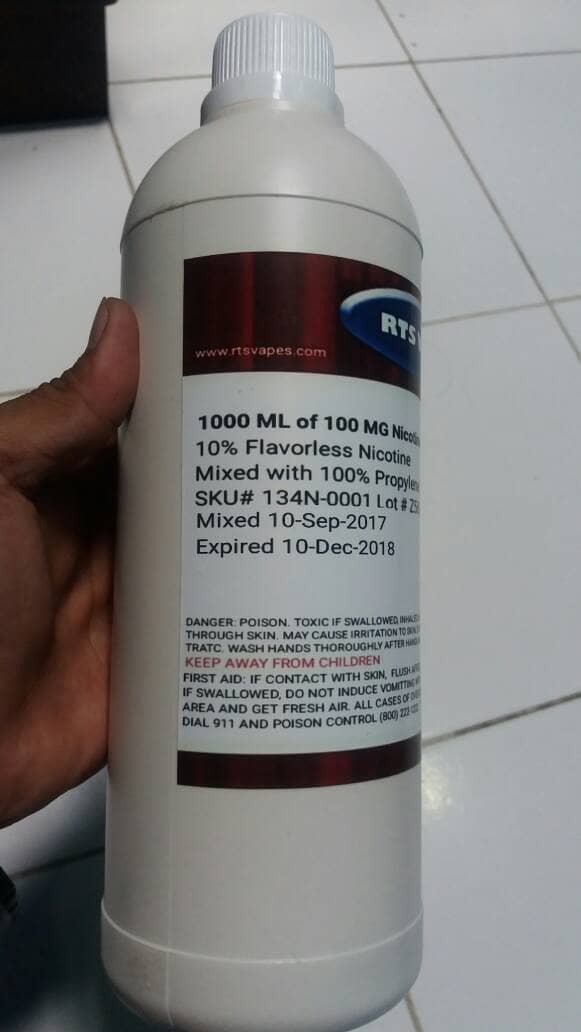 NICOTINE VAPORIZER TH 100MG/ML IMPORT 1 LITER