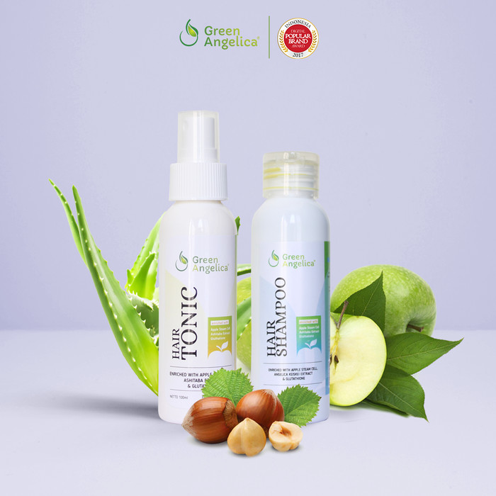 Obat Menumbuhkan Rambut Yang Sudah Rontok Green Angelica Combo 2