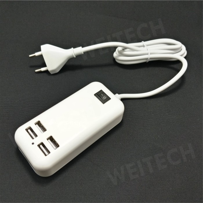 WEI TECH CHARGER USB 4-Ports 15W 8002