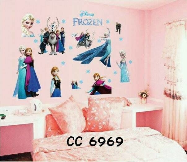 jual wall stiker wall sticker dinding frozen - surabaya stationery
