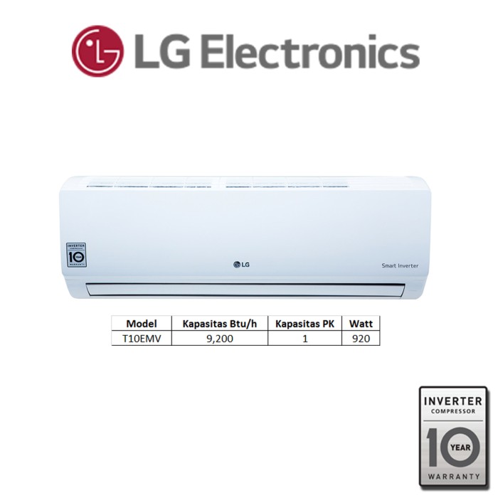 AC LG Wallmounted 1 PK Standard Inverter - T10EMV