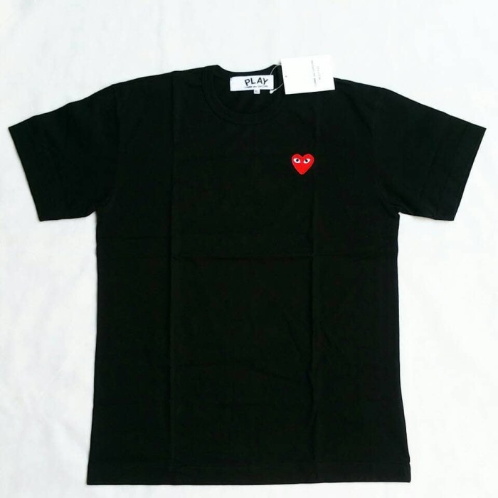 cdg heart tee