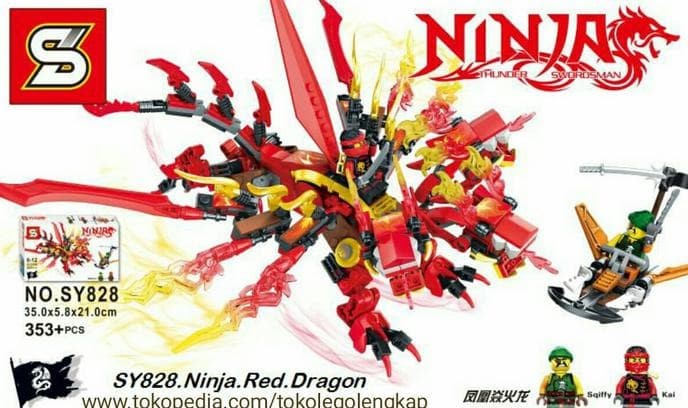 lego red dragon ninjago