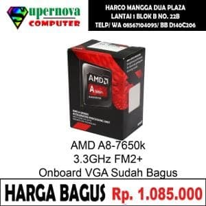Foto Produk Processor AMD A8-7600 3.10 GHz Socket FM2 Plus TRAY dari Supernova Computer Ariet