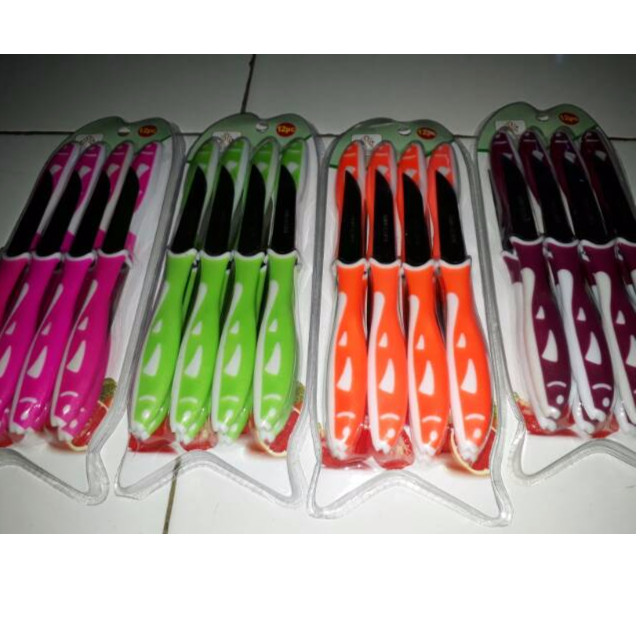 Pisau Dapur / Mini / Buah / Kecil Stainless Steel / Dinemate 12 PCS