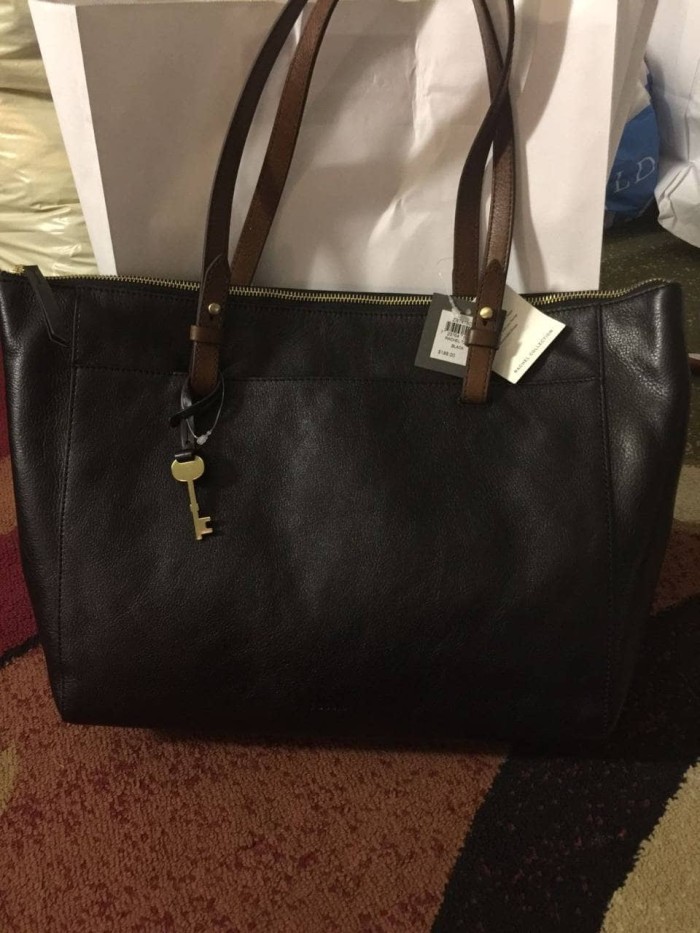 Fossil Women/'s Rachel Printed Top-Handle Bag Tote