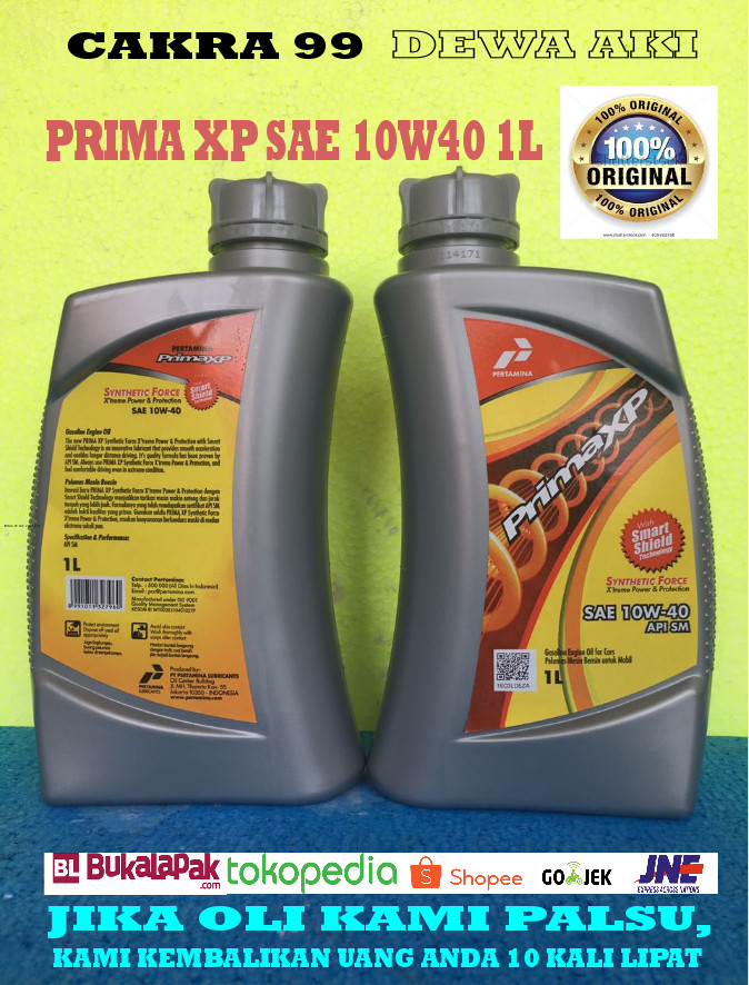 jual oli mobil pertamina prima xp sae 10w40 1l cakra 99 jual oli mobil pertamina prima xp sae 10w40 1l cakra 99