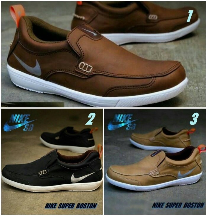 jual sepatu pria formal casual santai nike boston slop jual sepatu pria formal casual santai nike boston slop