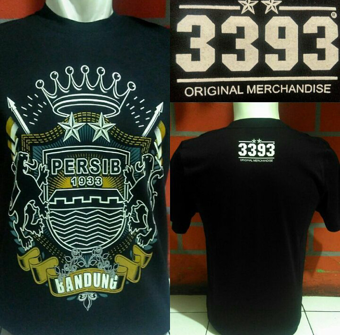 KAOS PERSIB 1933 BANDUNG HITAM ORI 3393 CEWEK COWOK